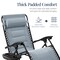 Best Choice Products Oversized Padded Zero Gravity Chair, Folding Outdoor Patio Recliner w/ Side Tray